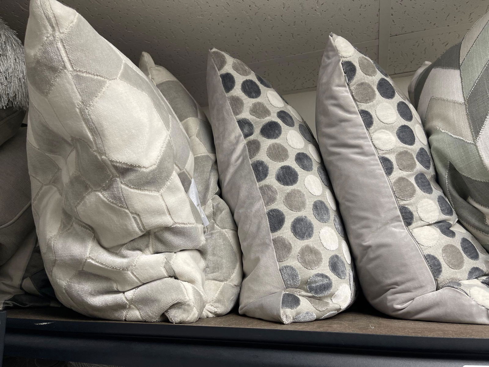 Lot Gray & Beige Throw Pillows (1 of 1)