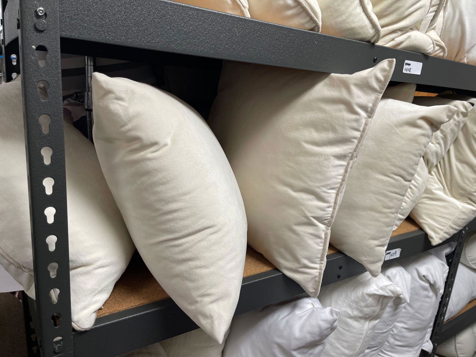 Lot Ivory Throw Pillows, Including Down €“ Filled (1 of 1)