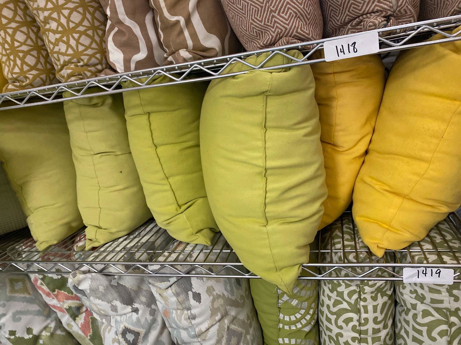 Lot Green, Yellow Indoor/Outdoor Throw Pillows (1 of 2)