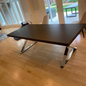 Dining Table, Chrome Legs (1 of 4)