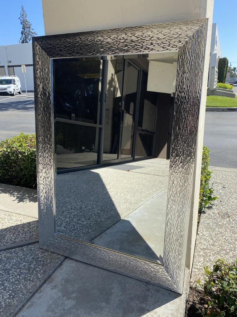 Silver Mirror.: Silver Mirror. 31x43 This will be a two (2) day sale Wed & Thr Jan 18th & 19th. Online only. Online only.All items sold as is where is. There are No guarantees to functionality, condition, or fitness