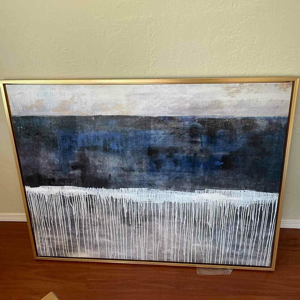 Abstract Art: Abstract Art 38x50 This will be a two (2) day sale Wed & Thr Jan 18th & 19th. Online only. Online only.All items sold as is where is. There are No guarantees to functionality, condition, or fitness fo