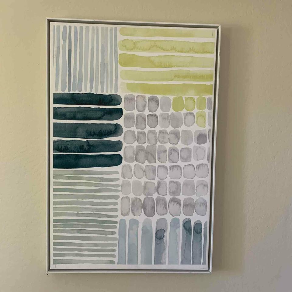 Abstract Art: Abstract Art 24.5x36.5 This will be a two (2) day sale Wed & Thr Jan 18th & 19th. Online only. Online only.All items sold as is where is. There are No guarantees to functionality, condition, or fitnes