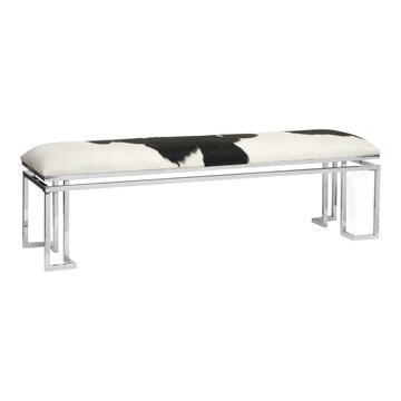 Moe'S Cowhide & Chrome Bench (1 of 4)