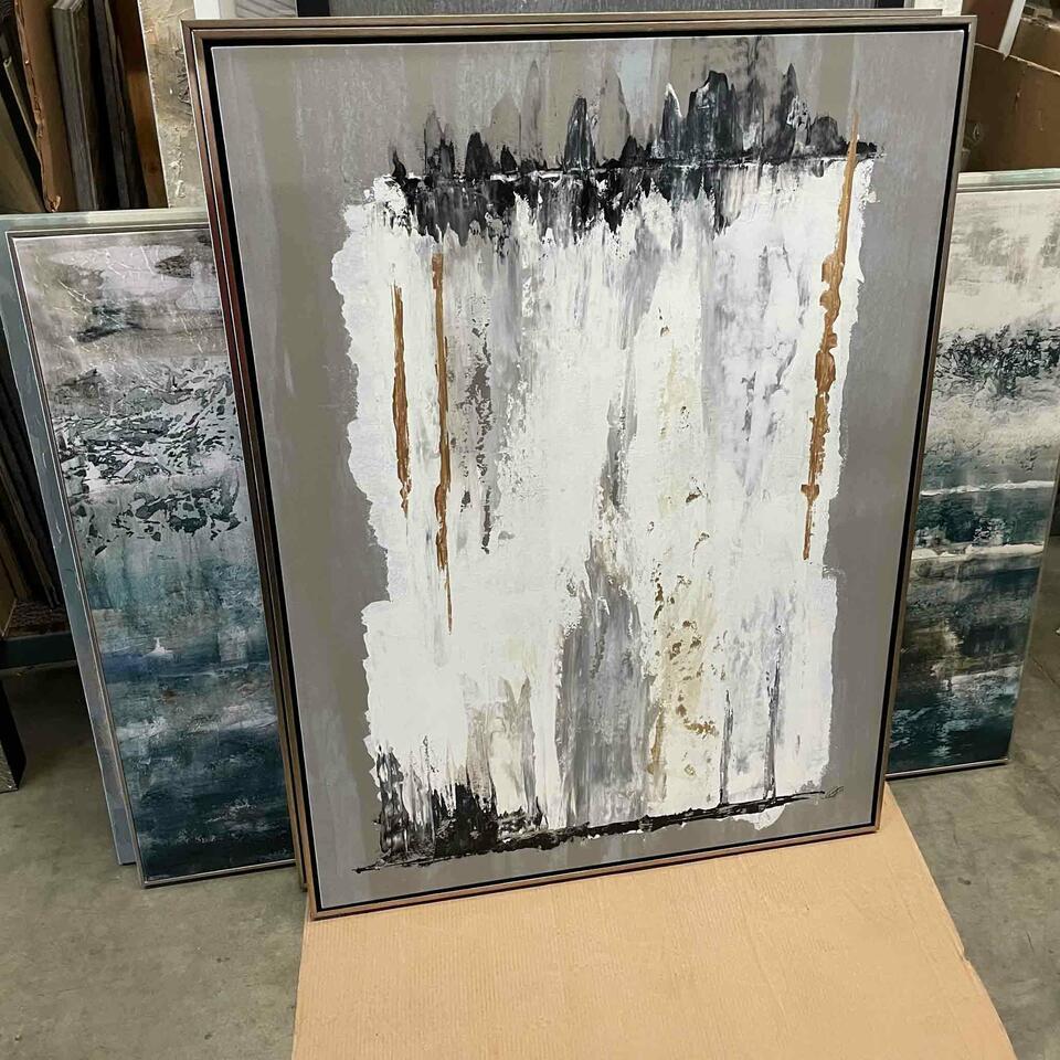 Abstract Art: Abstract Art 37x50 This will be a two (2) day sale Wed & Thr Jan 18th & 19th. Online only. Online only.All items sold as is where is. There are No guarantees to functionality, condition, or fitness fo
