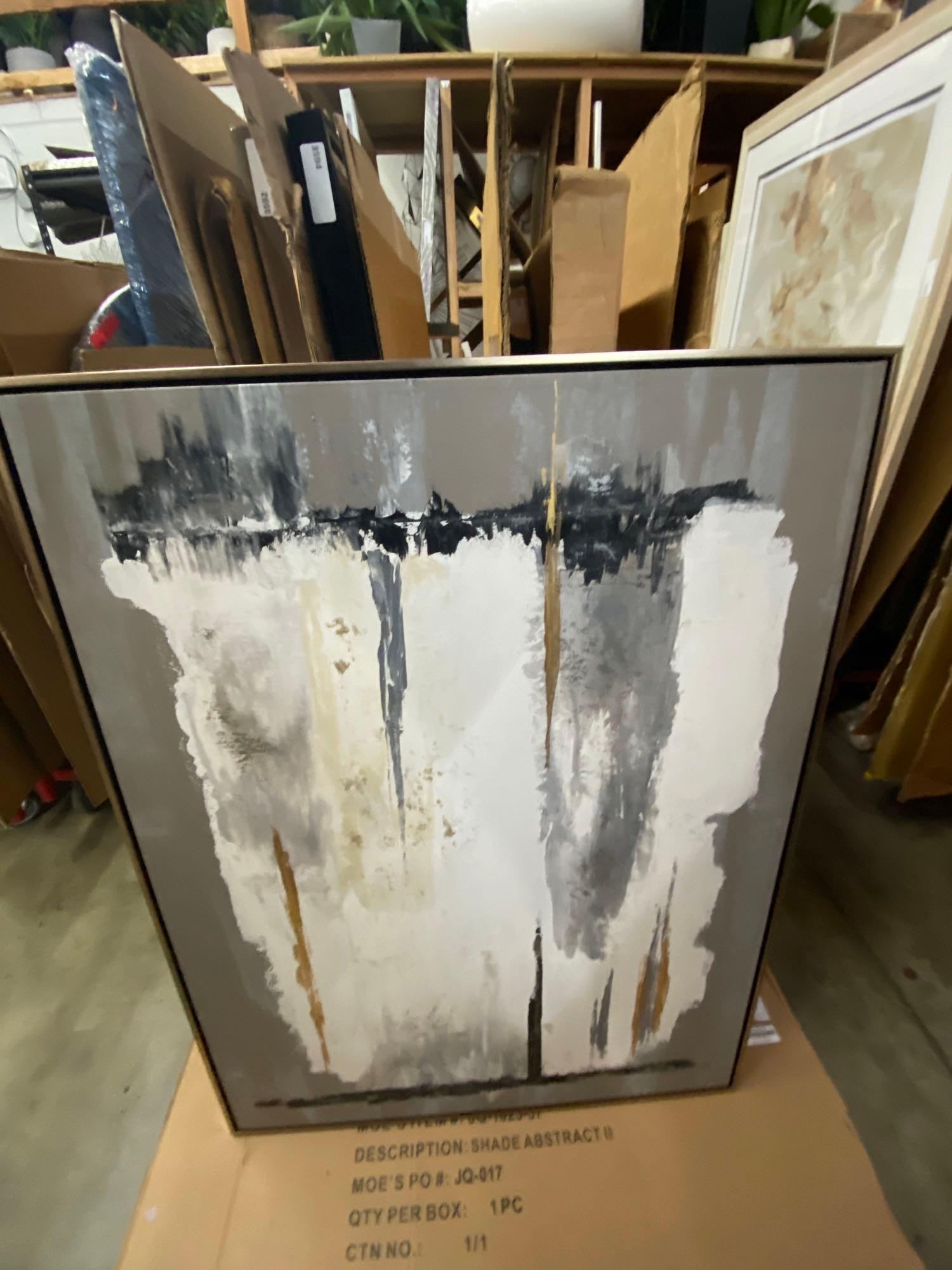 Abstract Art: Abstract Art 37x50 This will be a two (2) day sale Wed & Thr Jan 18th & 19th. Online only. Online only.All items sold as is where is. There are No guarantees to functionality, condition, or fitness fo