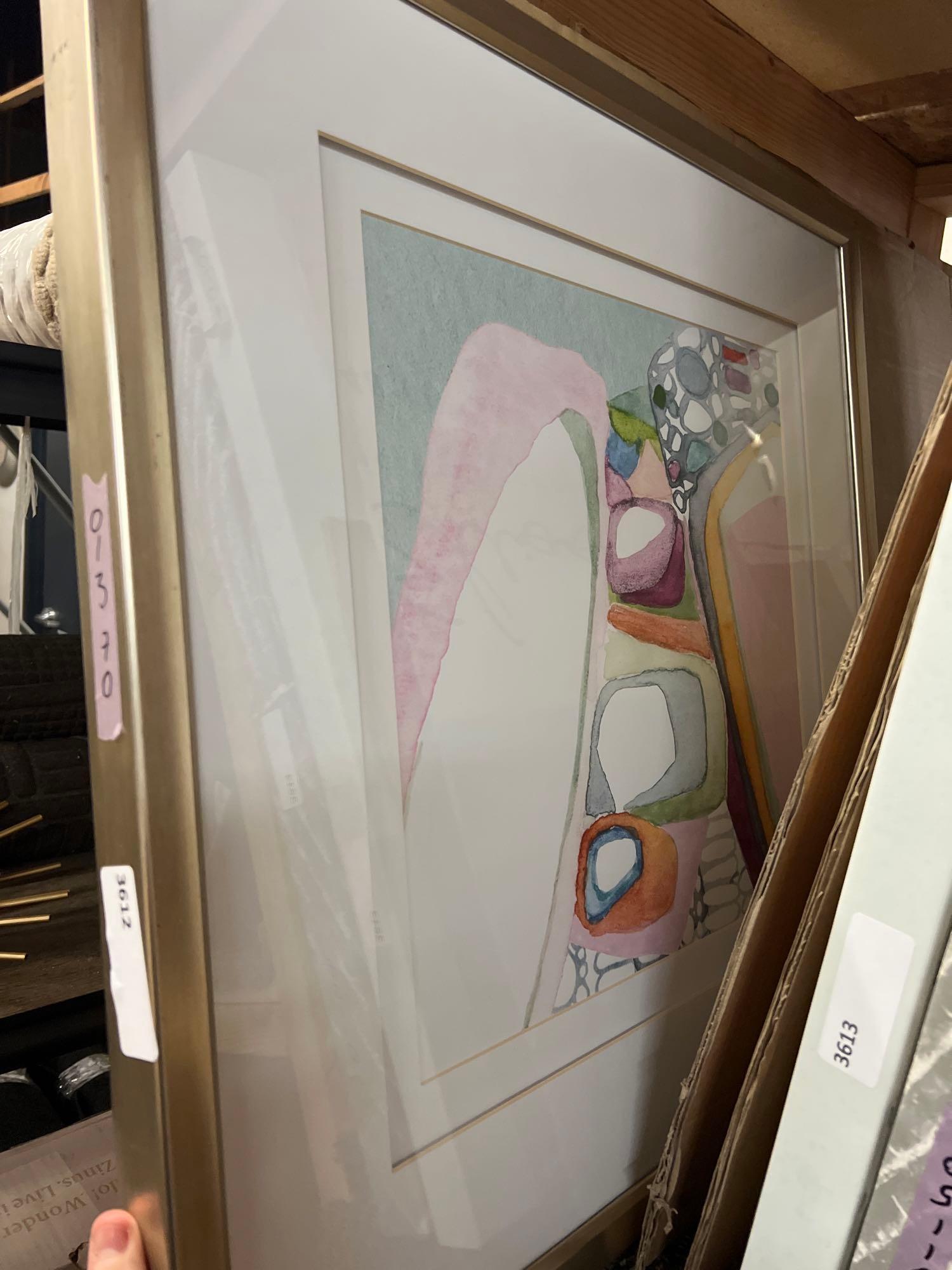 Pink & White Framed Wall Art: Pink & White Framed Wall Art This will be a two (2) day sale Wed & Thr Jan 18th & 19th. Online only. Online only.All items sold as is where is. There are No guarantees to functionality, condition, or 