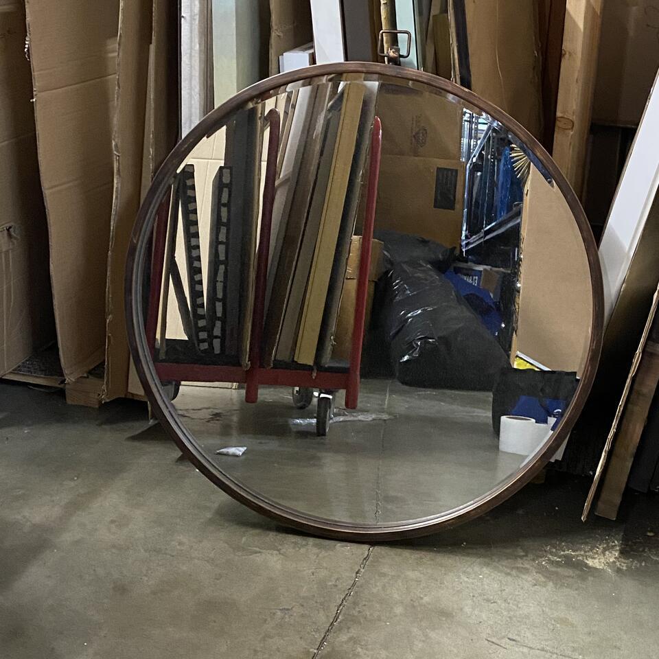 Round Beveled Mirror (1 of 2)