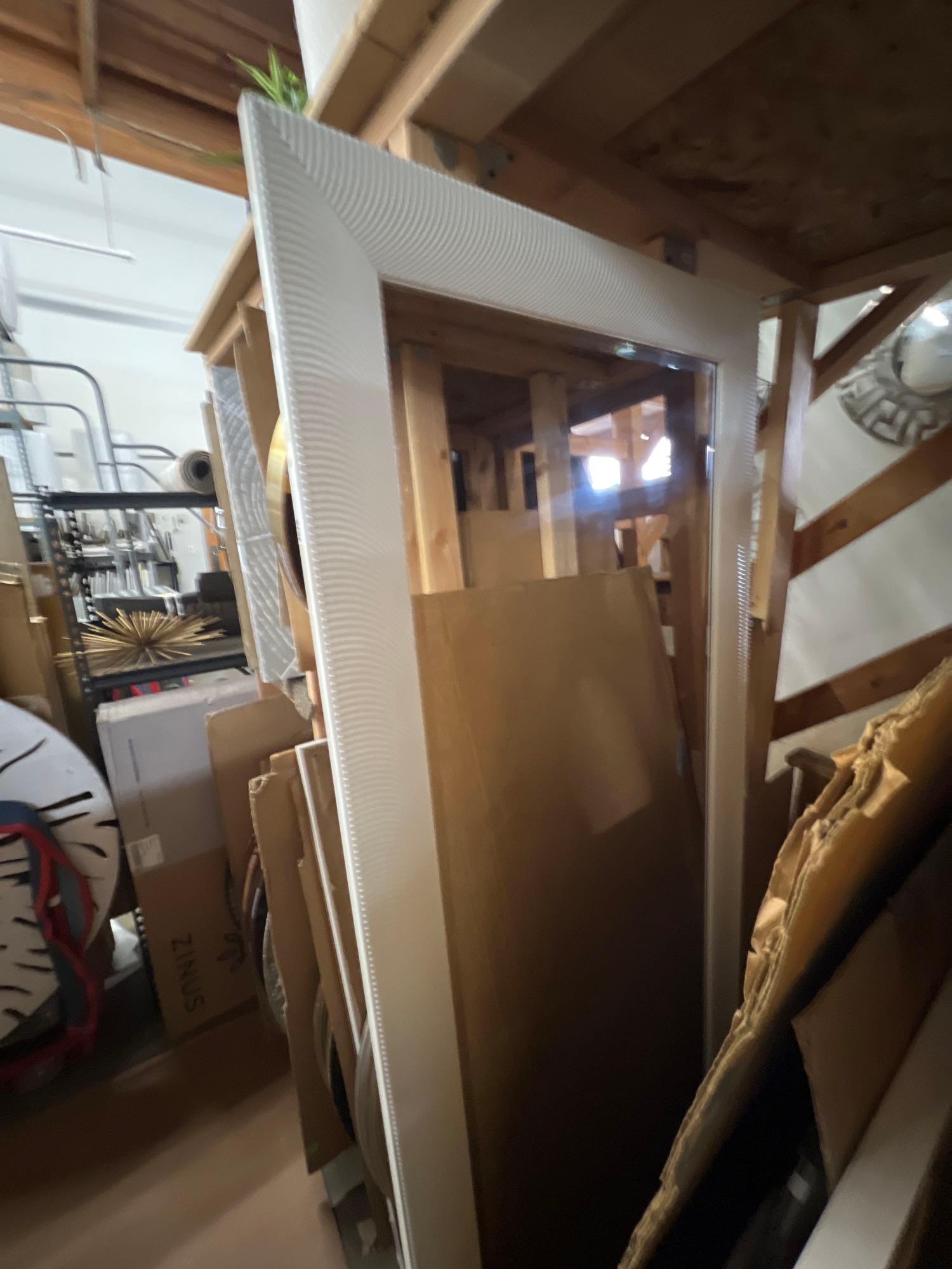 Very Large White Wall Mirror. (1 of 2)