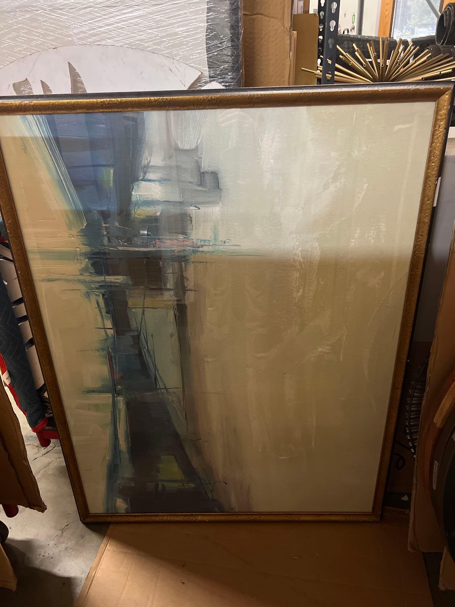 Large Abstract Wall Art, Cool Tones (1 of 1)