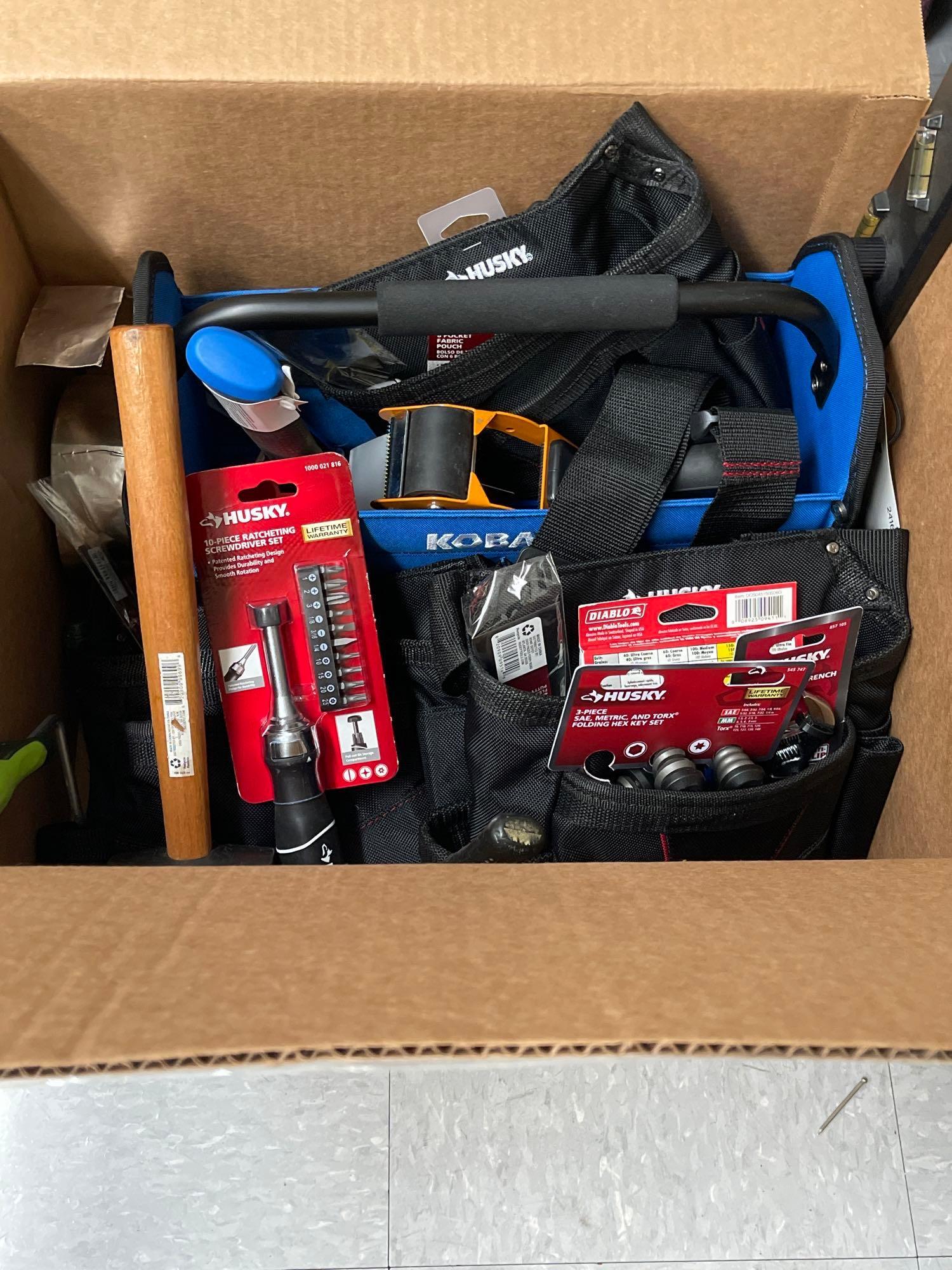 Large Lot Tools, Tool Bags And Safety Equipment, Many New With Tags (1 of 2)