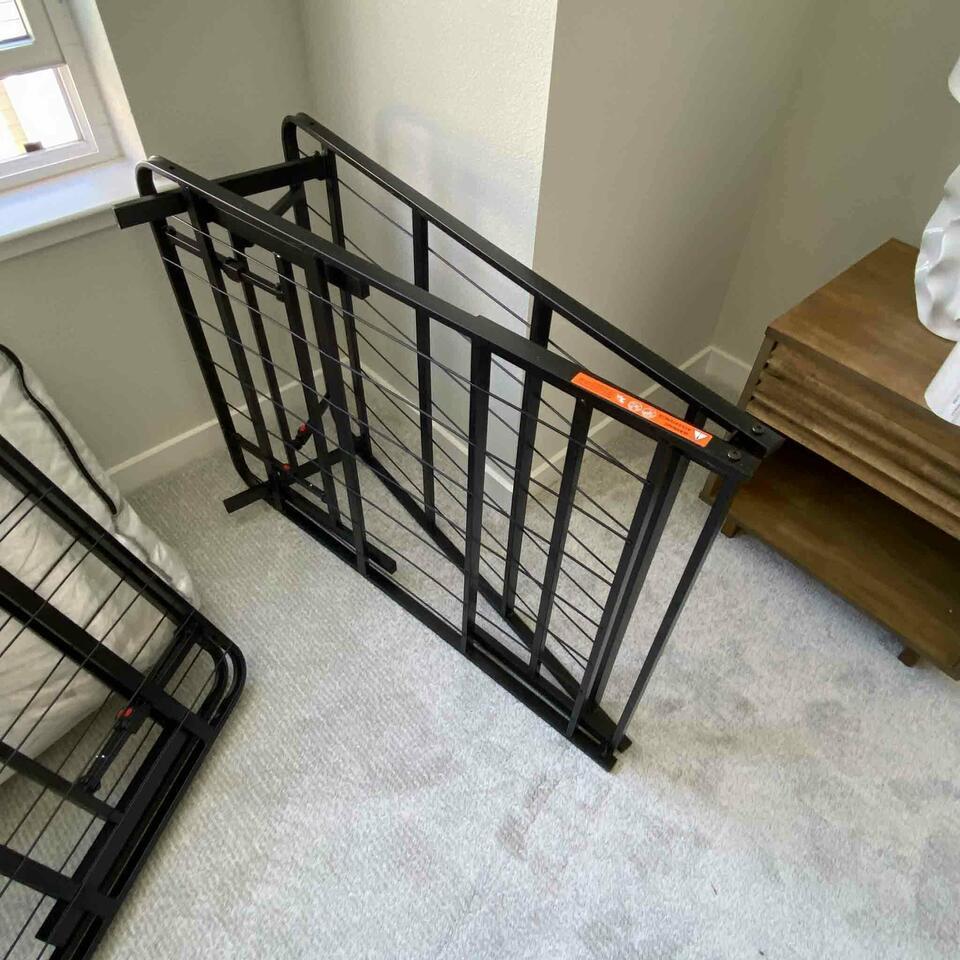 King Folding Metal Bed Frame (1 of 2)
