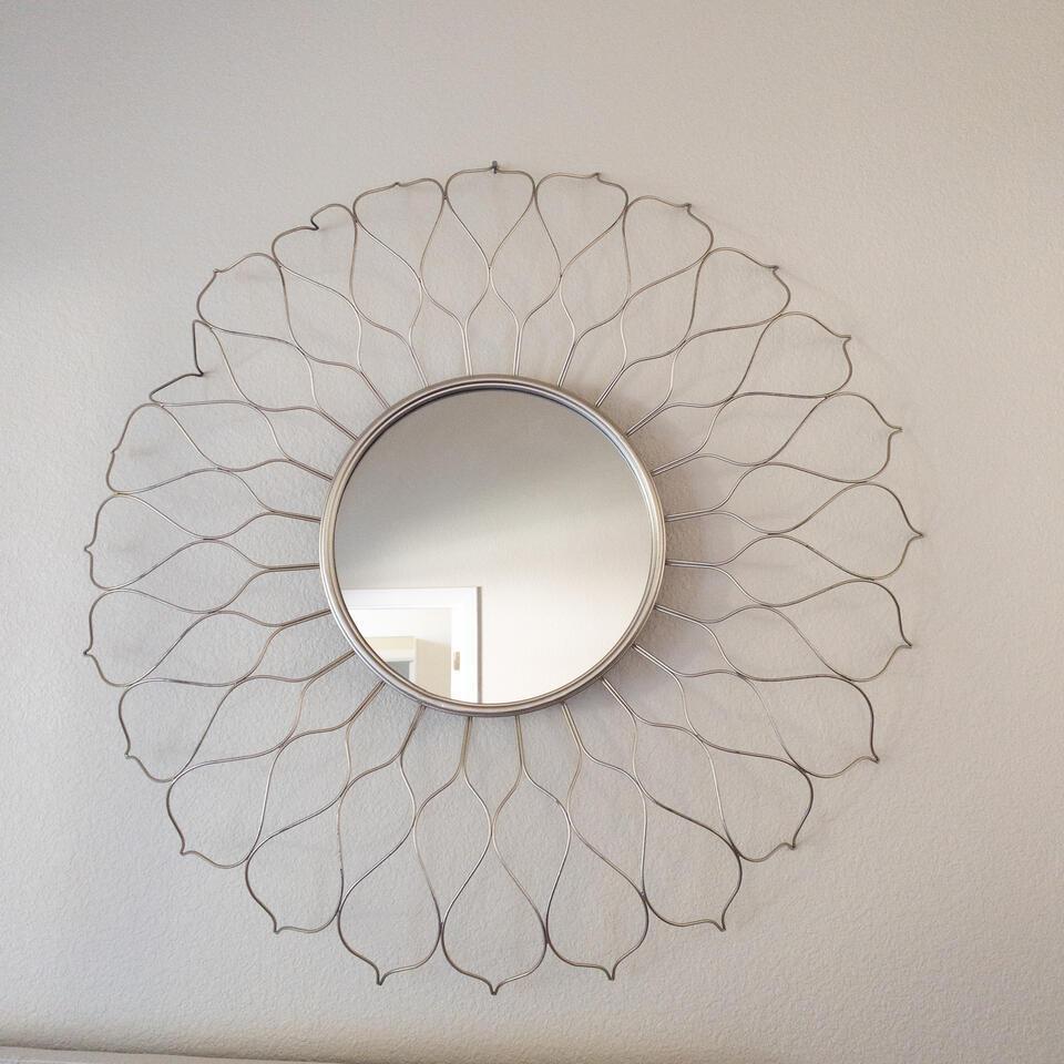 Round Metal Wall Mirror (1 of 1)