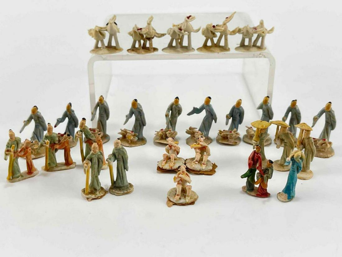 28 Hand Painted Ceramic Mudmen Figures (1 of 8)