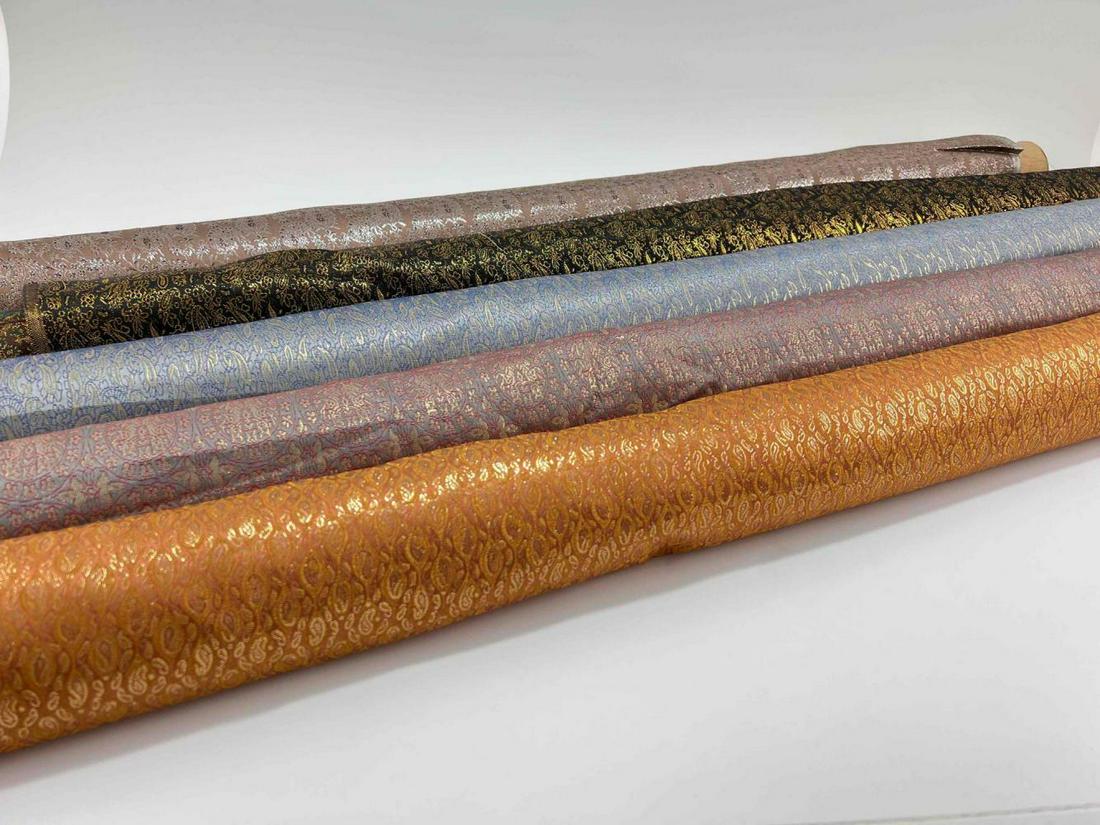 Lot of Rare Egyptian Silver Thread Silk Textiles, Possibly Assuit (1 of 19)