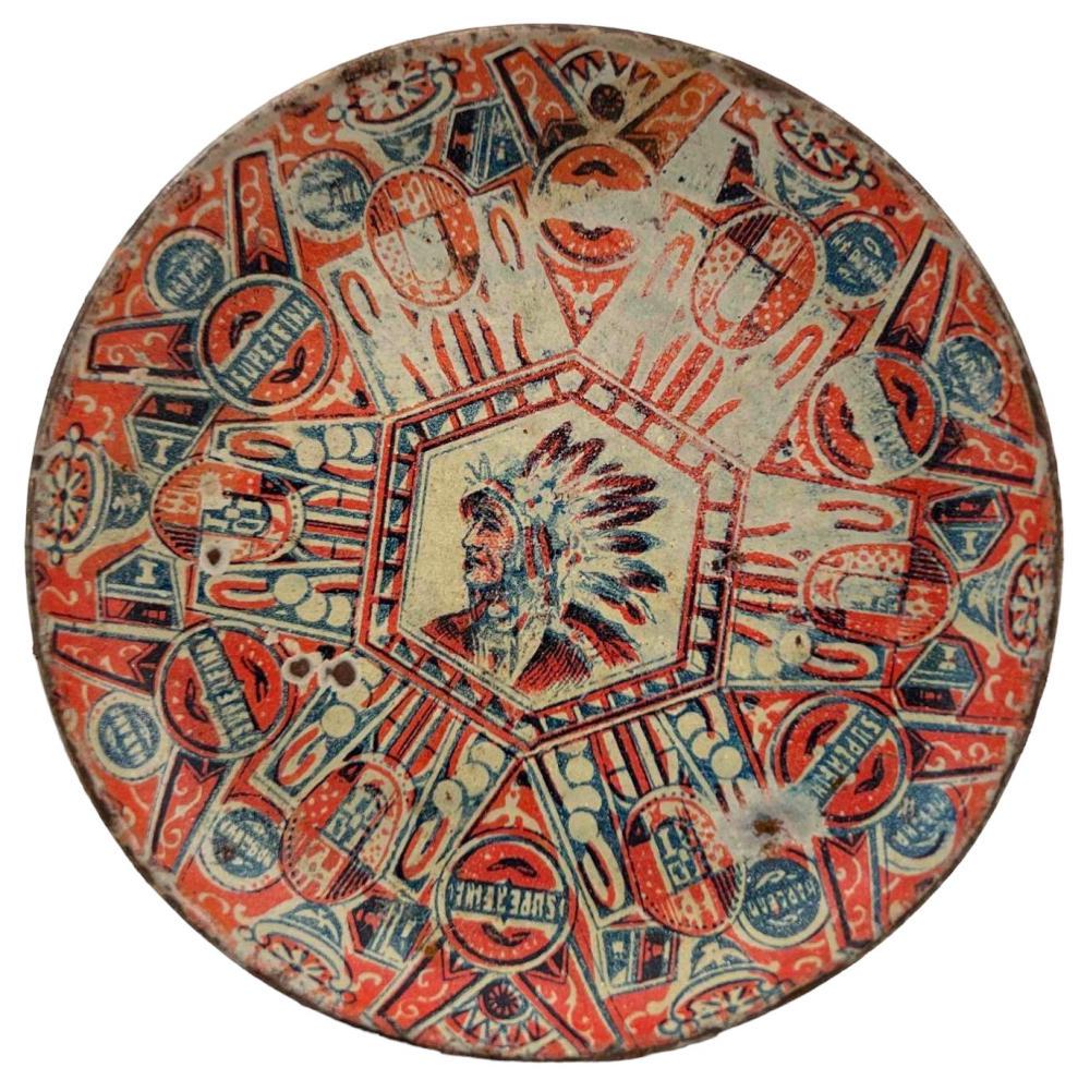 Antique Lithograph Tin Superfina Cigar Advertising Tray (1 of 10)