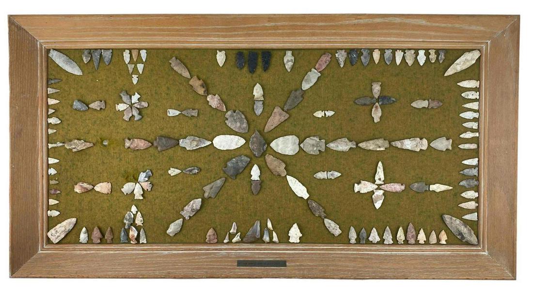 Large Framed Arrowhead Collection (1 of 12)