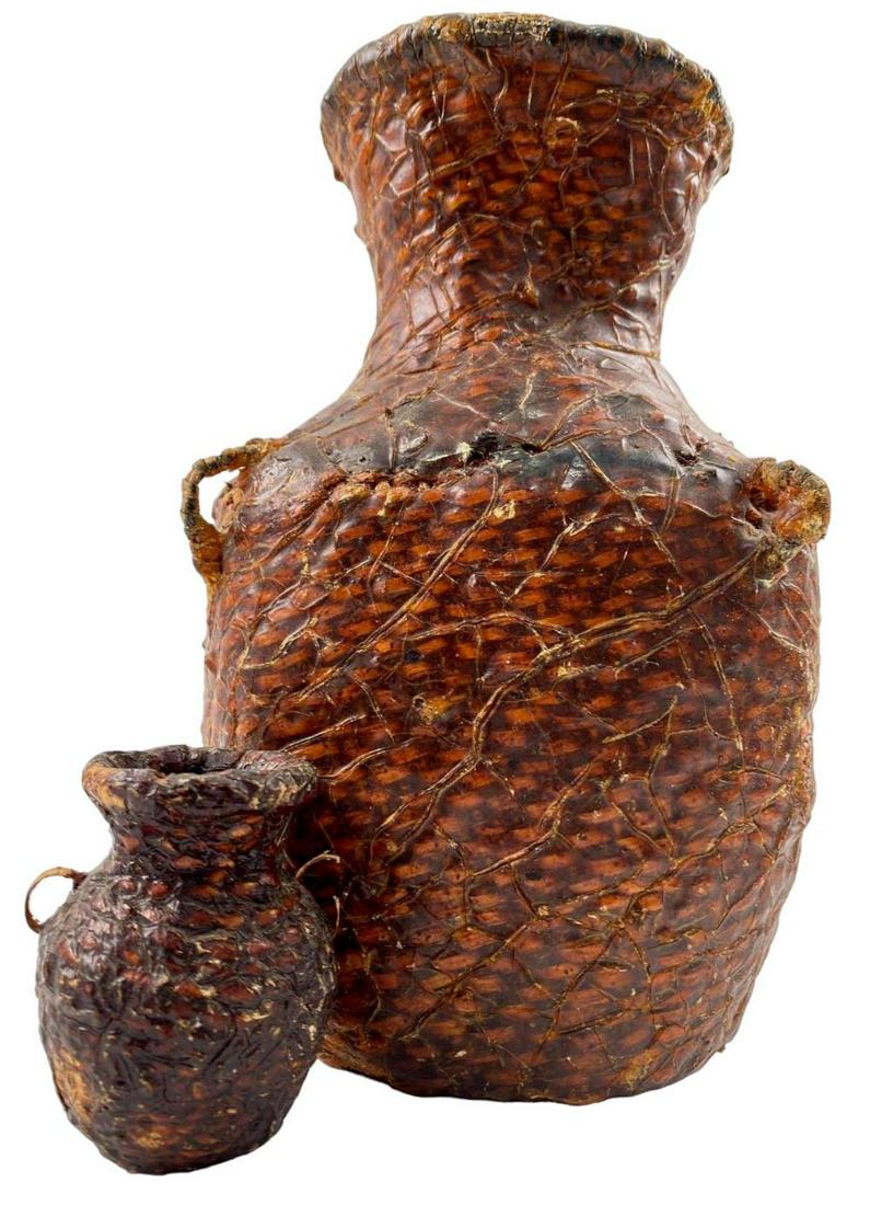 2 Apache Native American Water Baskets (1 of 20)