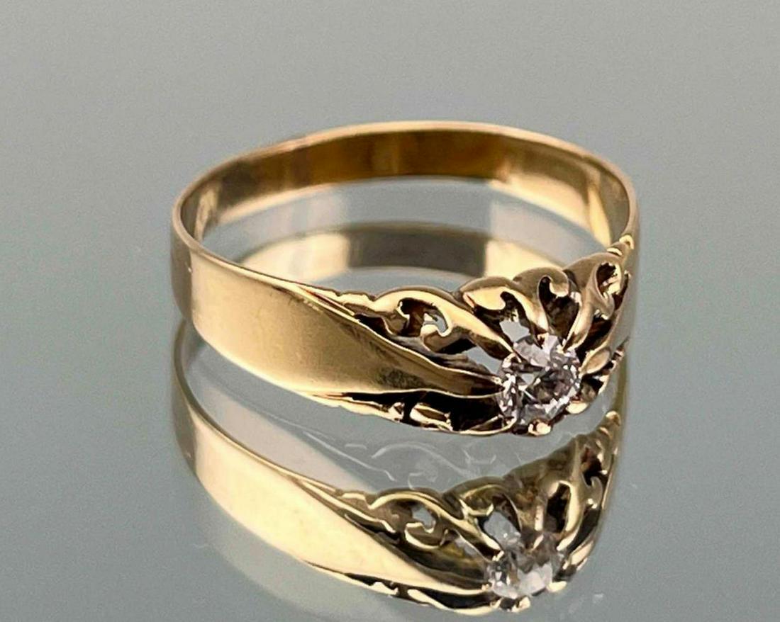 Antique 14K Diamond Ring (1 of 10)