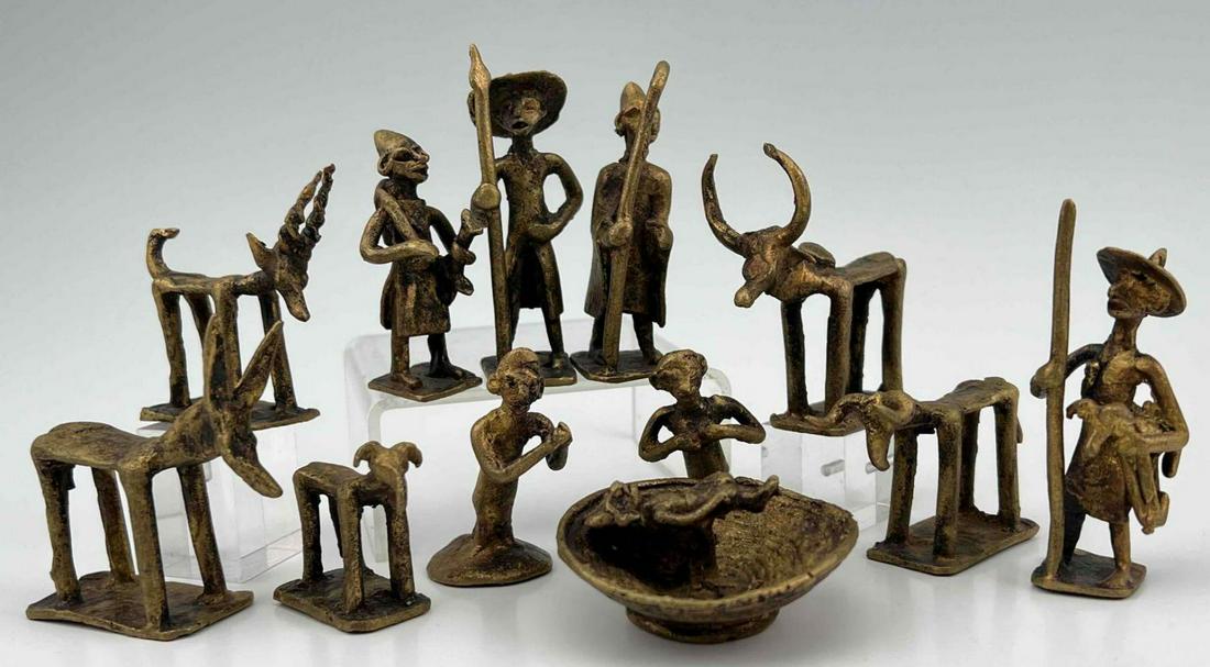 African Bronze Sculpture Nativity Set (1 of 20)