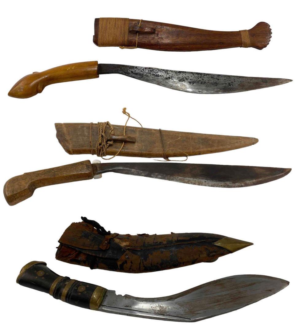Three Indian Kukri Knives (1 of 15)