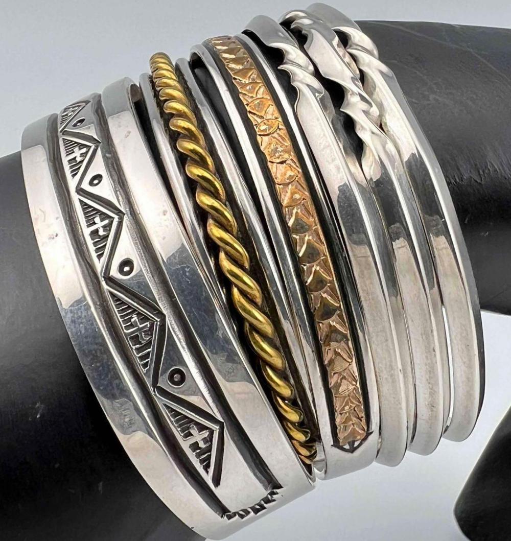 4 Sterling Silver Cuff Bracelets (1 of 19)