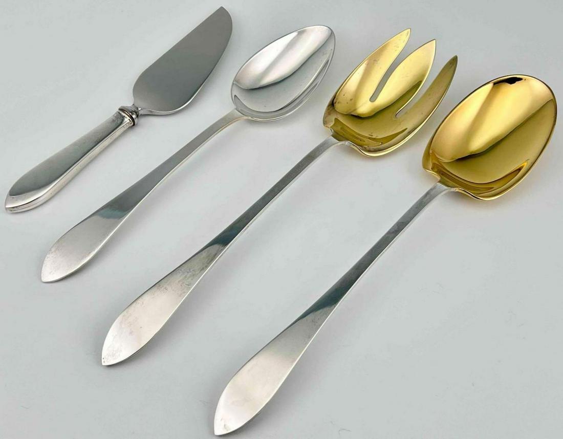 Tiffany & Co. Sterling Silver Gold Plate Serving Pieces & Gump's Cake Knife (1 of 20)