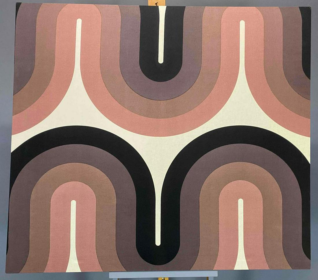 Mid Century Modern Fabric Wall Hanging, Attributed to Verner Panton (1 of 20)