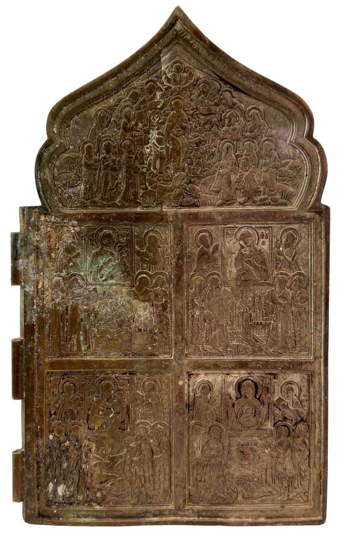 Antique Bronze Russian Icon Panel (1 of 15)