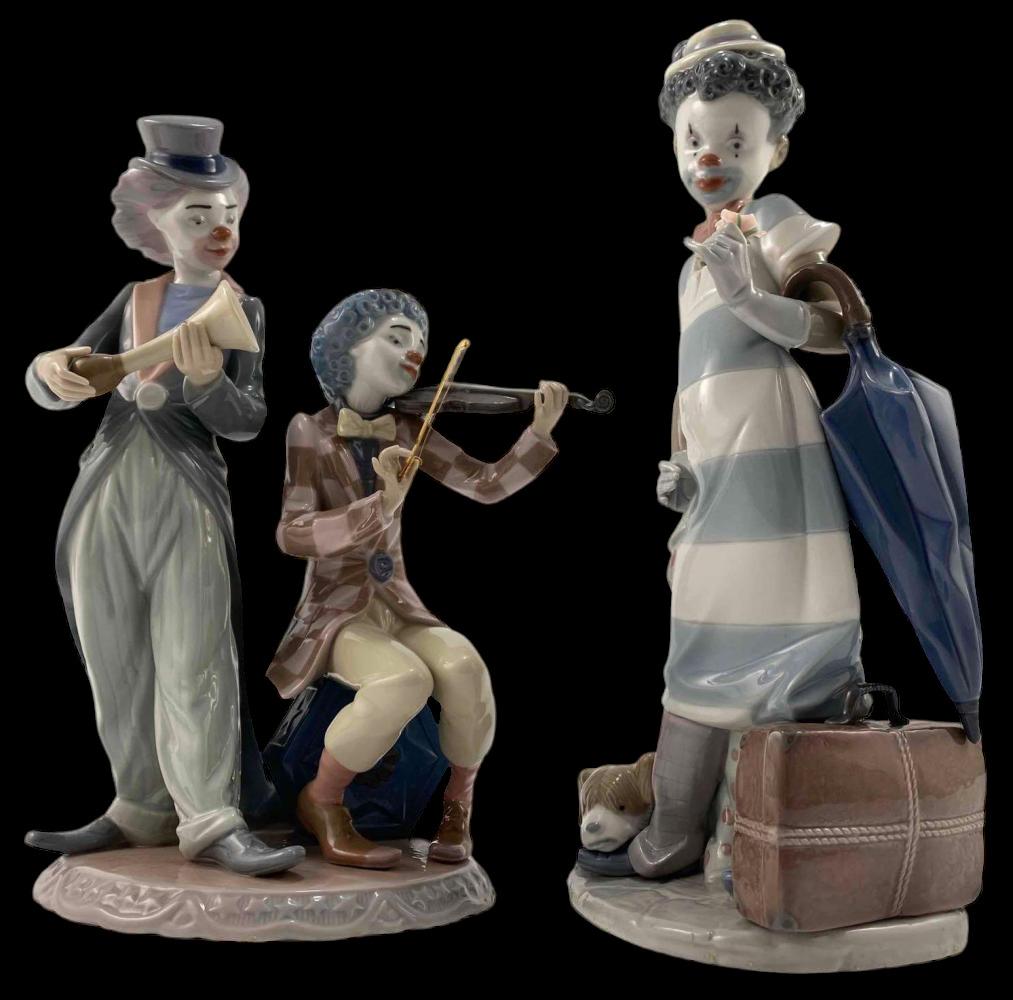 2 Lladro Porcelain Clown Figures (1 of 16)