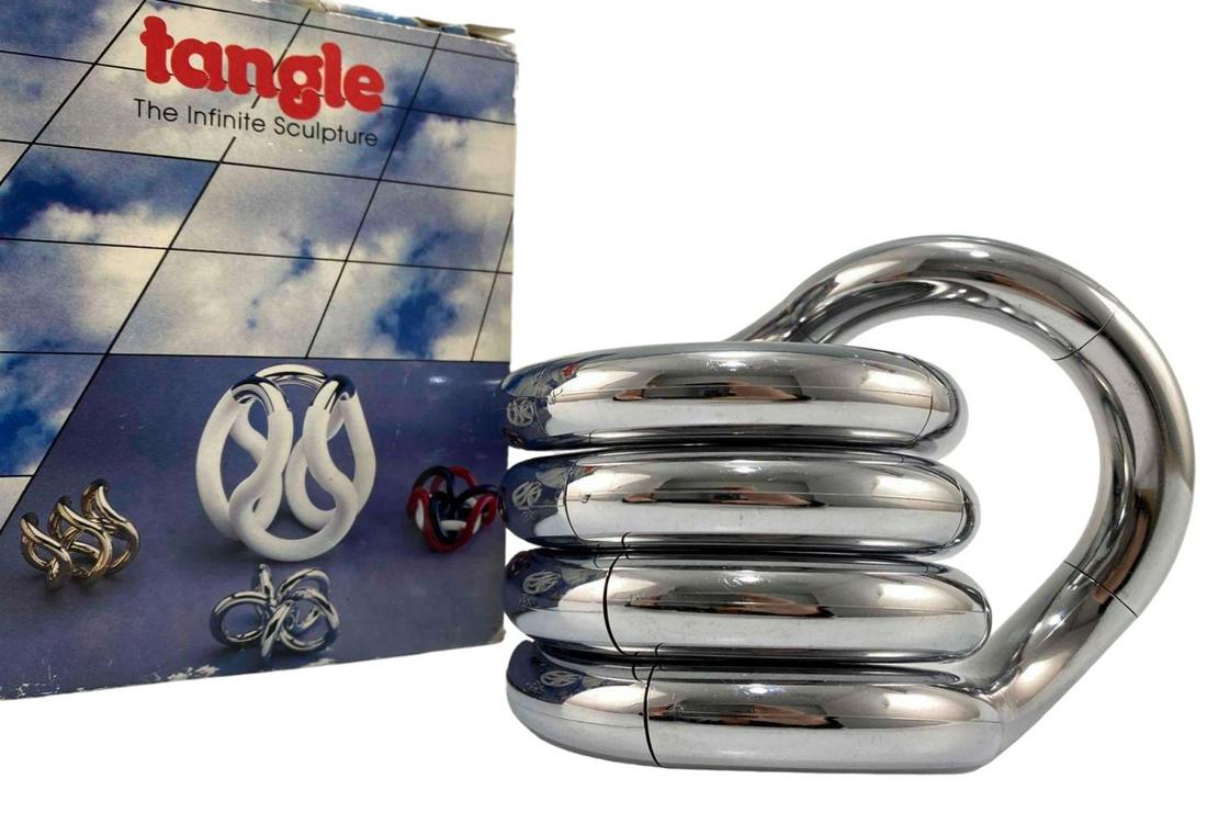 Richard X Zawitz, Chrome Tangle Movable Sculpture, 1982 (1 of 17)