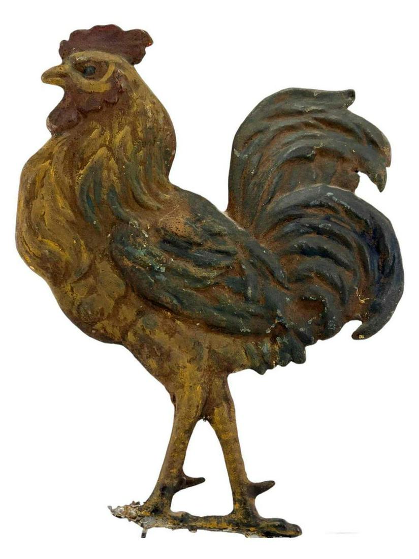 Fine Antique American Painted Rooster Weathervane (1 of 15)