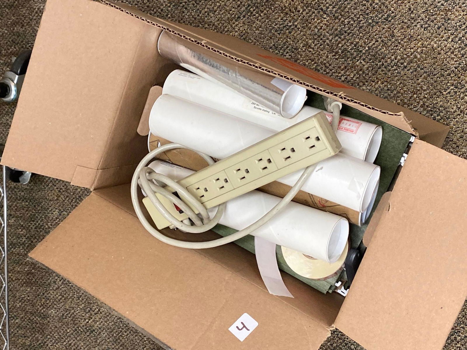 Box Of Office Supplies Files (1 of 3)