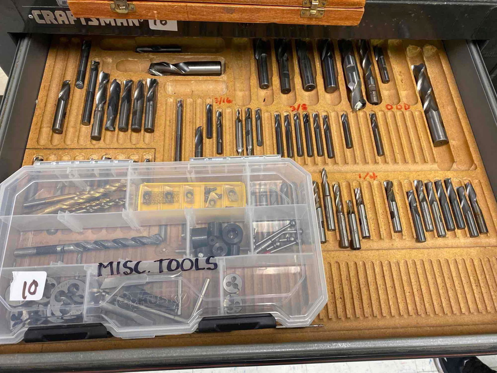 Drawer Of High End Machinists End Mills And Accessories (1 of 6)
