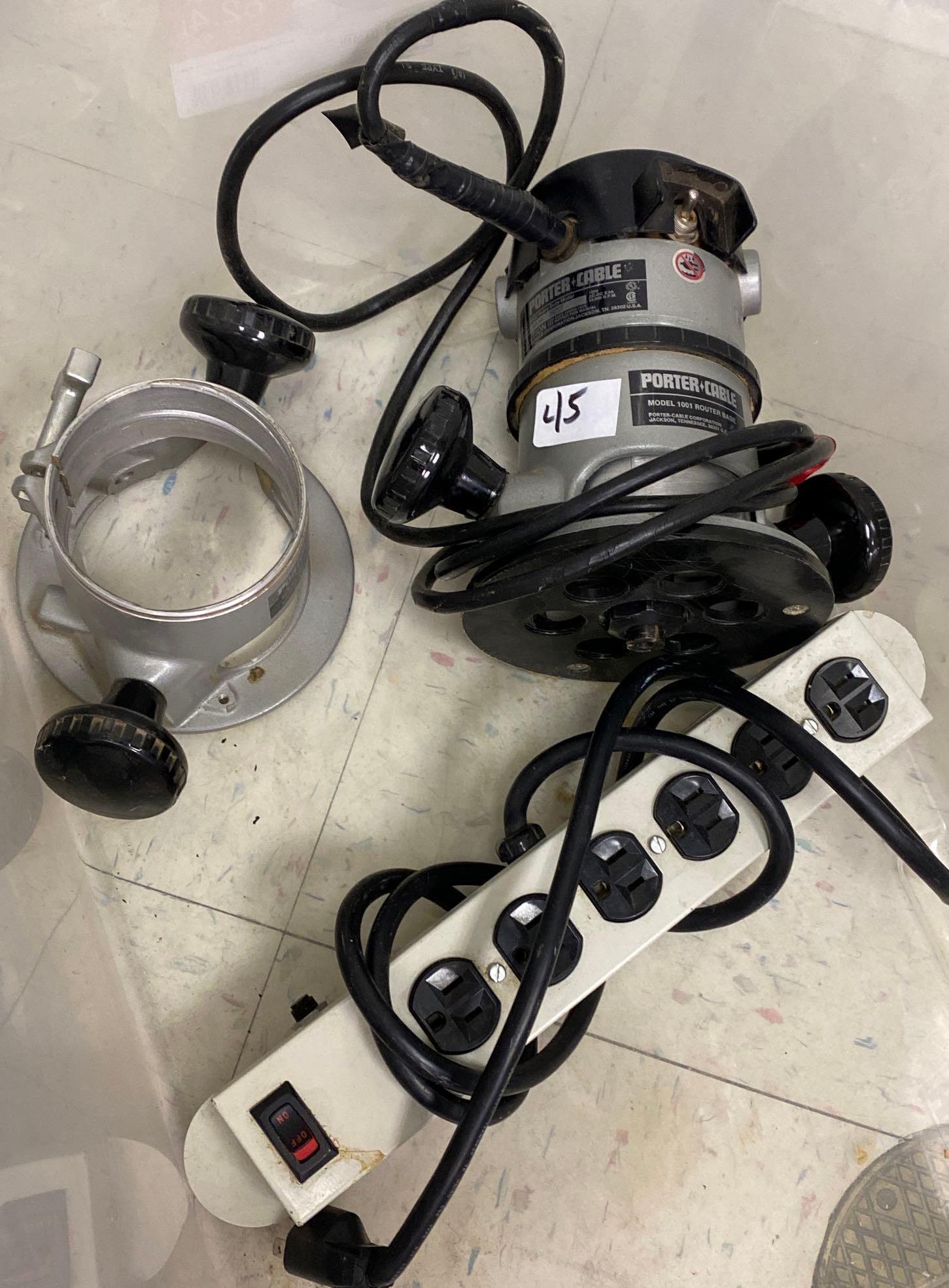 Router With Base & Power Strip (1 of 5)