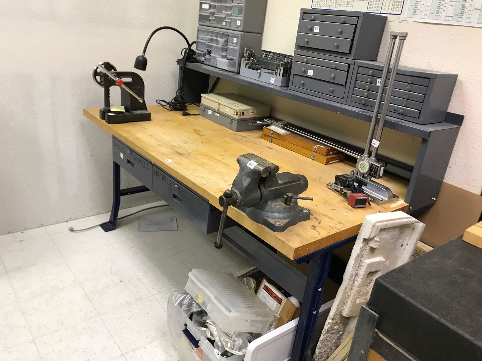 Nice Two-Tiered Workbench With Two Table (1 of 3)