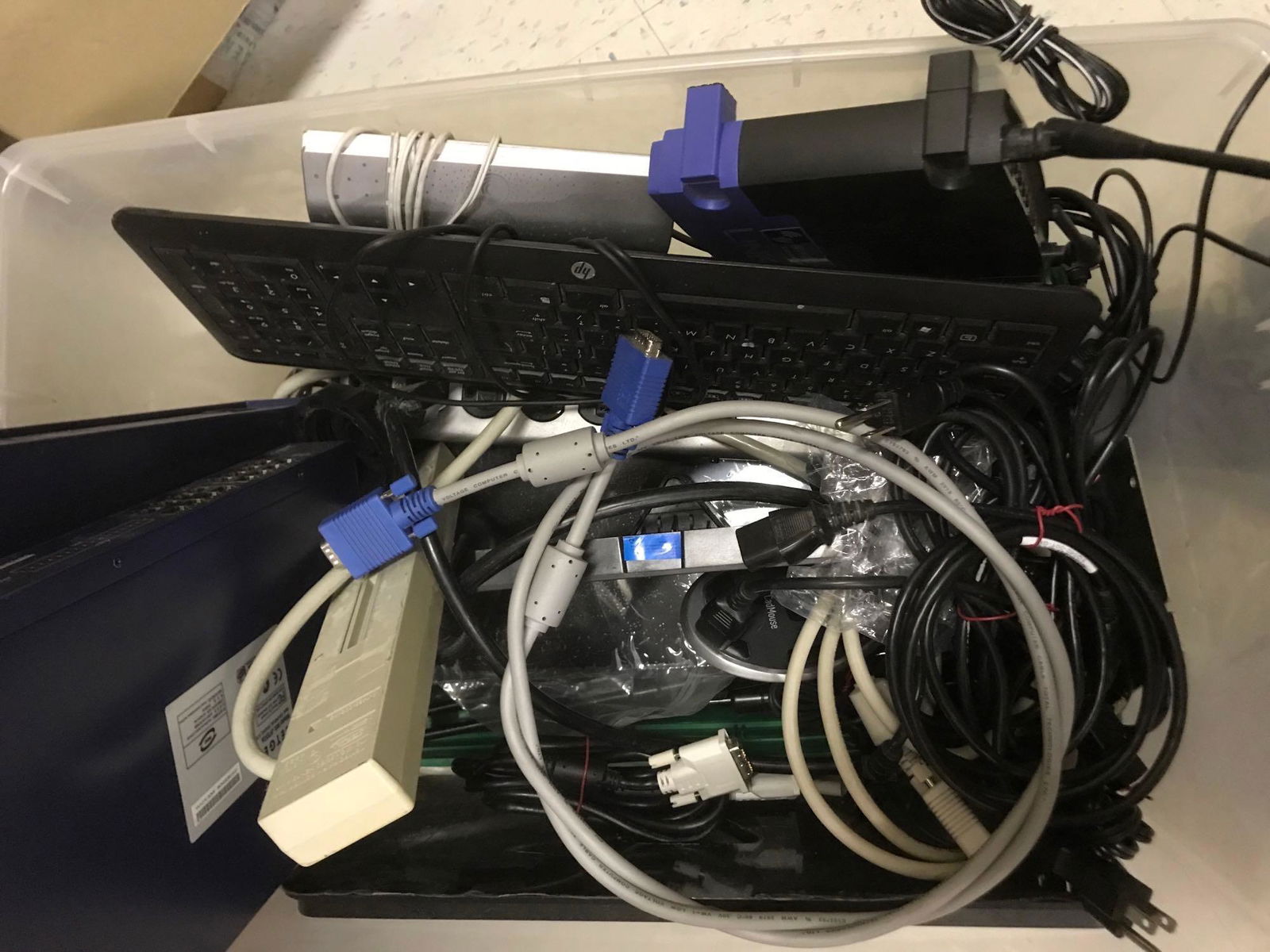 Various Electronics Including Routers And Keyboard (1 of 2)