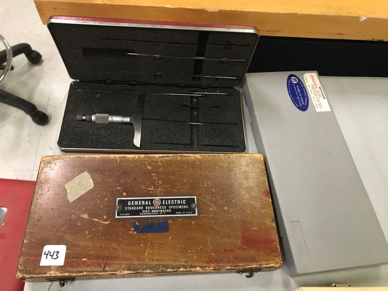 Three Pieces Of Mechanical Engineers Equipment, Including Precision Protractor, And Depth Gauge (1 of 10)