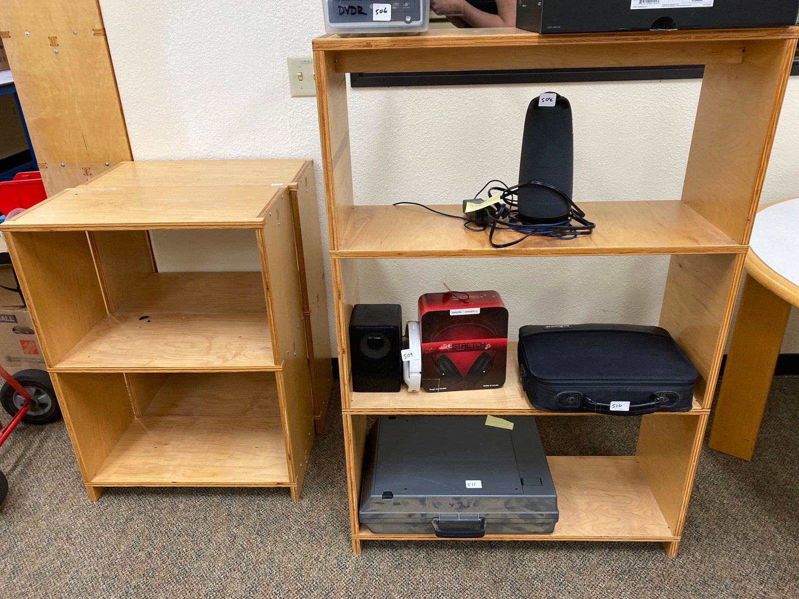 Two Small Wooden Shelves: Two small wooden shelves NO SHIPPING AVAILABLE All items sold as is where is. There are No guarantees to functionality, condition, (owner of business states that items are functional Clark's does NOT 