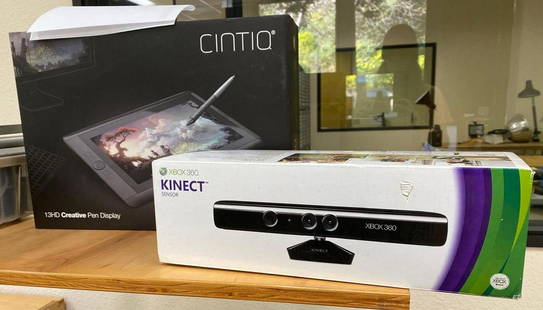 Xbox 360 Kinect Sensor And 13Hd Creative Pen Display: XBOX 360 Kinect sensor and 13HD creative pen display NO SHIPPING AVAILABLE All items sold as is where is. There are No guarantees to functionality, condition, (owner of business states that items are