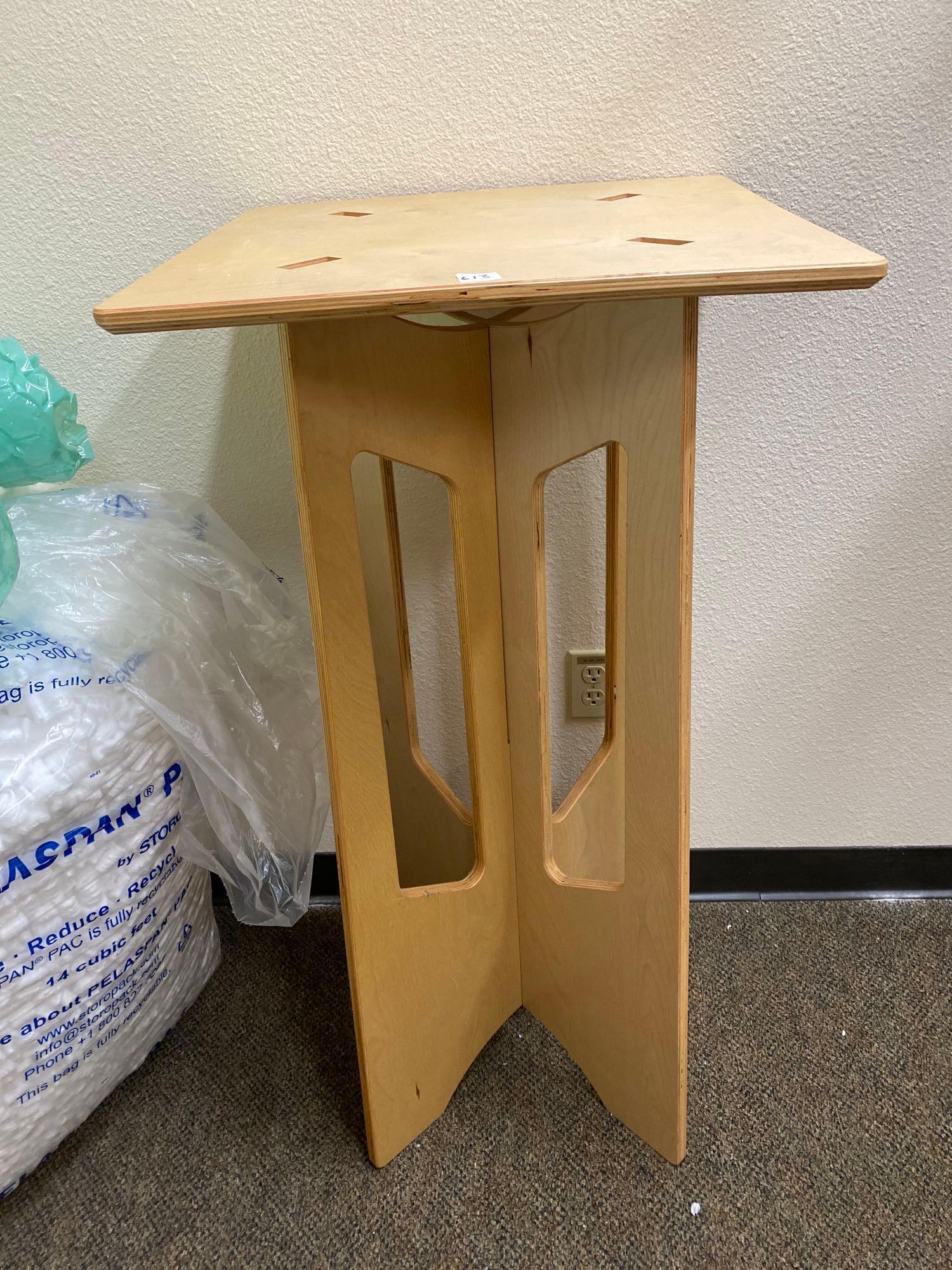 Tall, Fully Collapsible Wooden Table (1 of 3)