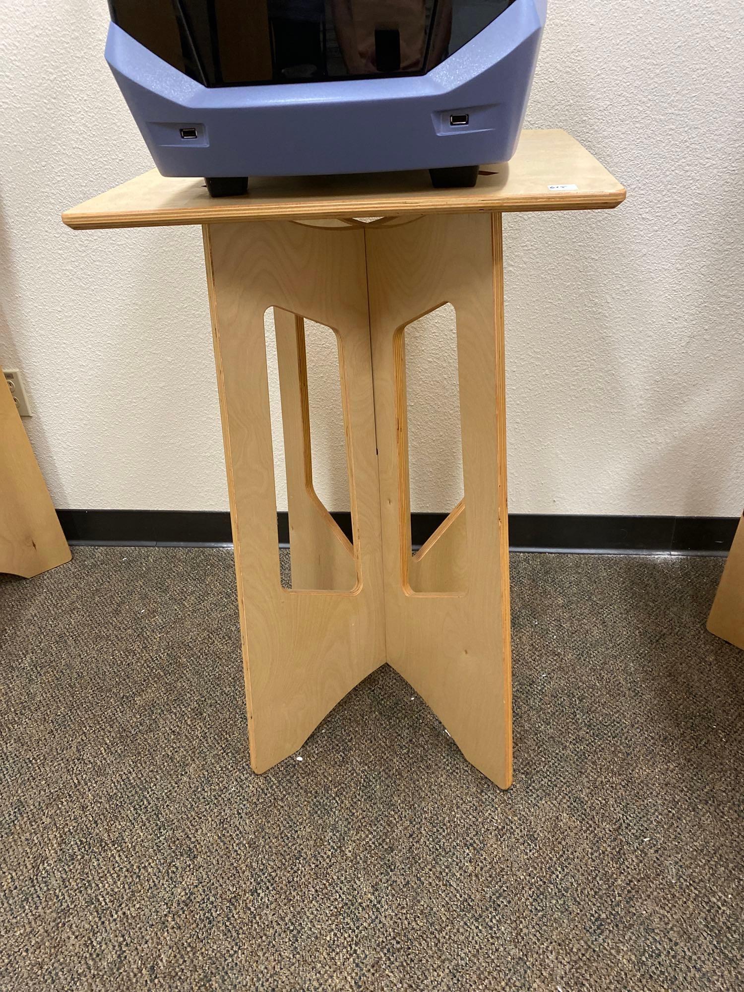 Tall, Wooden, Fully Collapsible Table (1 of 1)