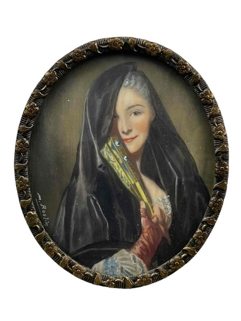 Antique Portrait Miniature Of Dancer Lola Montez (1 of 9)