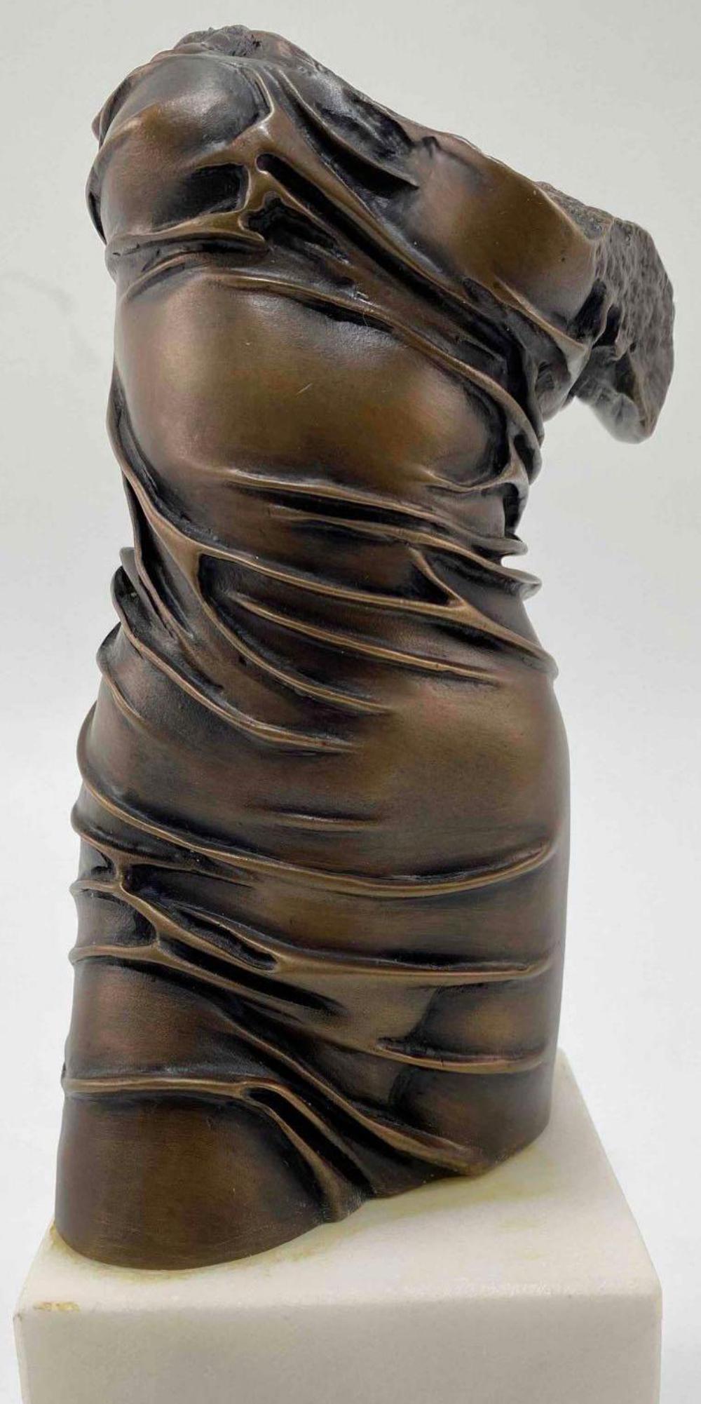 Bronze Classical Female Torso Sculpture, Signed (1 of 14)