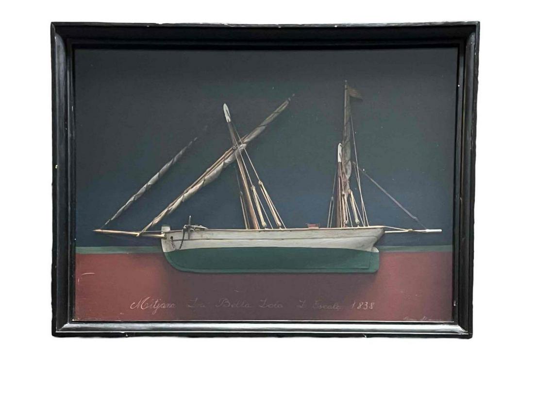 Spanish Half Hull Ship Model, La Bella Lola (1 of 13)