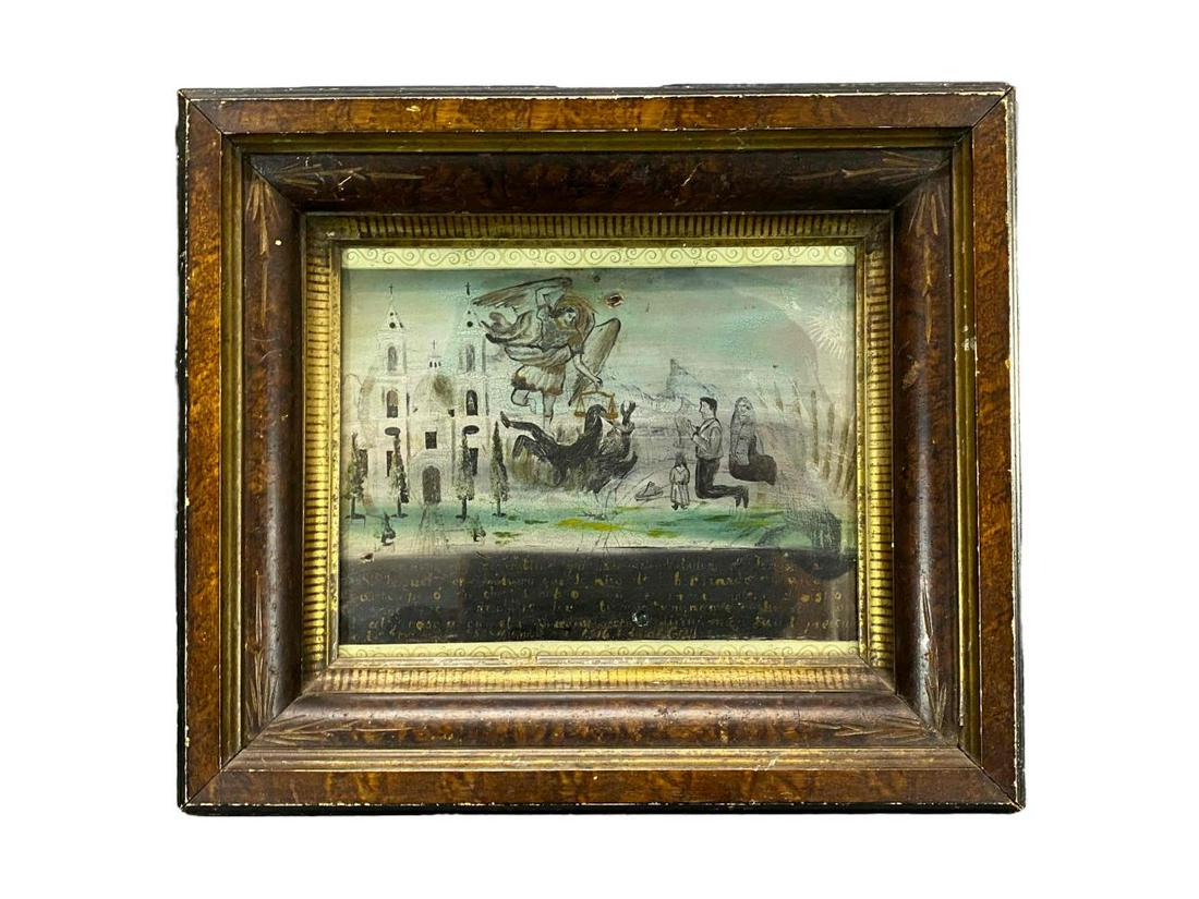 Tin Retablo Painting Featuring St. Michael (1 of 19)