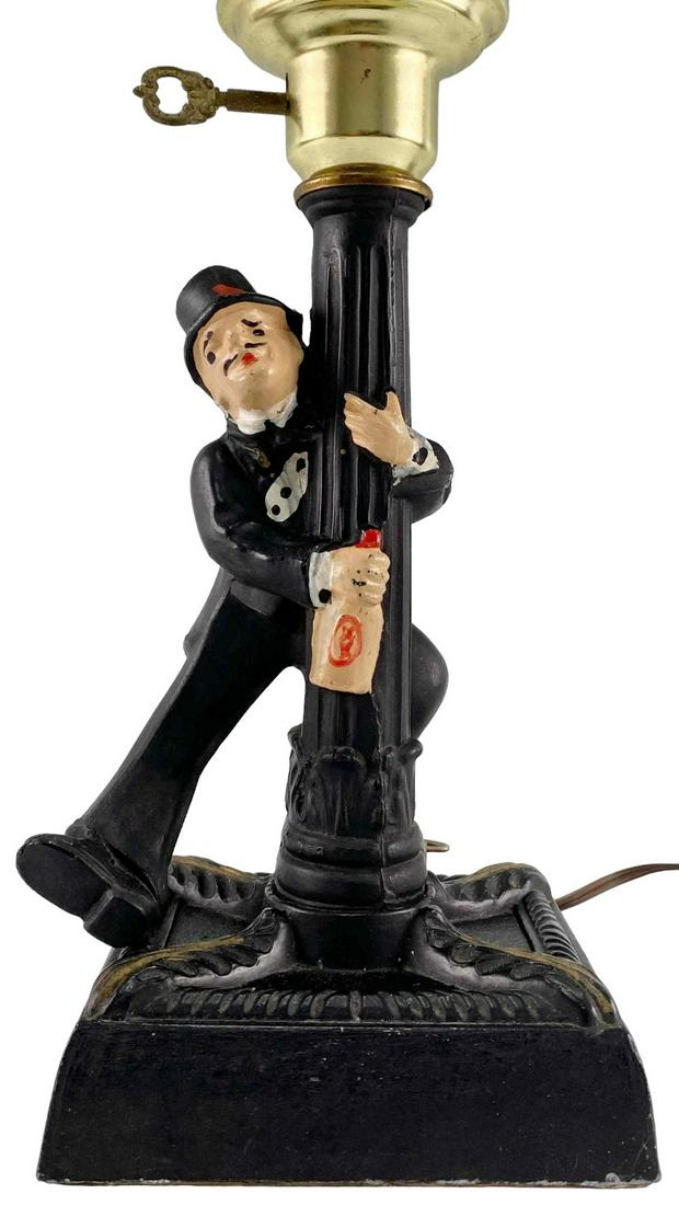 Drunk Hobo Figural Lamp, After Charlie Chaplin (1 of 19)