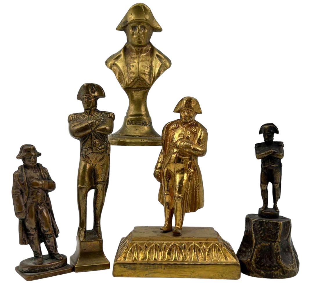 Five Bronze Napoleon Figures, Miniatures and Grand Tour (1 of 18)