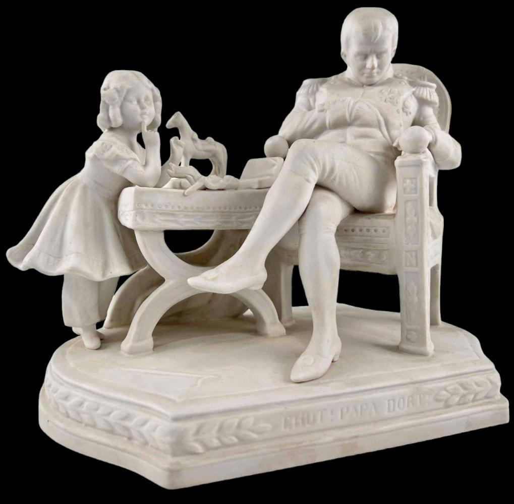 Scheibe-Alsbach Parian Bisque Porcelain Napoleon and Girl Figure (1 of 19)
