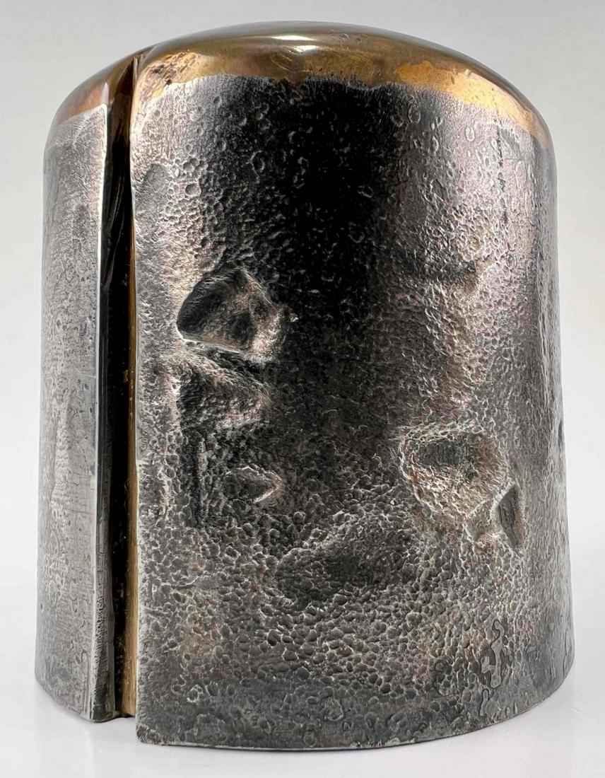 Unusual Modernist Copper and Iron Bud Vase (1 of 12)